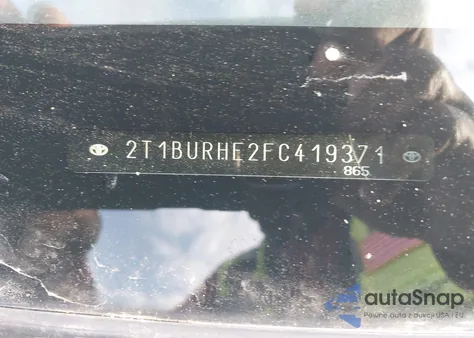 2015 Toyota Corolla L из США, поврежденный, VIN 2T1BURHE2FC419371